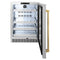 Autograph Edition 24 In. Touchstone 151 Can Beverage Fridge With Solid Stainless Steel Door And Polished Gold Handle