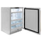 Autograph Edition 24 In. Touchstone 151 Can Beverage Fridge With Solid Stainless Steel Door And Polished Gold Handle