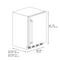 Autograph Edition 24 In. Touchstone 151 Can Beverage Fridge With Solid Stainless Steel Door And Champagne Bronze Helix Handle
