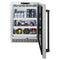 Autograph Edition 24 In. Touchstone 151 Can Beverage Fridge With Solid Stainless Steel Door And Matte Black Handle