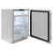 Autograph Edition 24 In. Touchstone 151 Can Beverage Fridge With Solid Stainless Steel Door And Matte Black Handle
