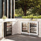 Autograph Edition 24 In. Touchstone 151 Can Beverage Fridge With White Matte Glass Door And Polished Gold Handle