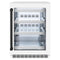 Autograph Edition 24 In. Touchstone 151 Can Beverage Fridge With White Matte Glass Door And Matte Black Handle