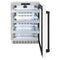 Autograph Edition 24 In. Touchstone 151 Can Beverage Fridge With White Matte Glass Door And Matte Black Handle