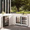 Autograph Edition 24 In. Touchstone 151 Can Beverage Fridge With White Matte Glass Door And Matte Black Handle