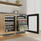 Autograph Edition 24 In. Touchstone 151 Can Beverage Fridge With Panel Ready Glass Door And Champagne Bronze Handle