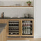Autograph Edition 24 In. Touchstone 151 Can Beverage Fridge With Panel Ready Glass Door And Champagne Bronze Handle