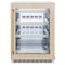 Autograph Edition 24 In. Touchstone 151 Can Beverage Fridge With Panel Ready Glass Door And Champagne Bronze Handle