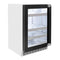 Autograph Edition 24 In. Touchstone 151 Can Beverage Fridge With Panel Ready Glass Door And Polished Gold Handle