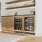 Autograph Edition 24 In. Touchstone 151 Can Beverage Fridge With Panel Ready Glass Door And Polished Gold Handle