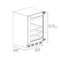 Autograph Edition 24 In. Touchstone 151 Can Beverage Fridge With Panel Ready Glass Door And Polished Gold Handle