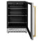 Autograph Edition 24 In. Monument 154 Can Beverage Fridge In Stainless Steel With Champagne Bronze Accents