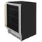 Autograph Edition 24 In. Monument 154 Can Beverage Fridge In Stainless Steel With Champagne Bronze Accents