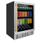 Autograph Edition 24 In. Monument 154 Can Beverage Fridge In Stainless Steel With Champagne Bronze Accents