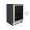 Autograph Edition 24 In. Monument 154 Can Beverage Fridge In Stainless Steel With Champagne Bronze Accents