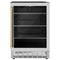 Autograph Edition 24 In. Monument 154 Can Beverage Fridge In Stainless Steel With Champagne Bronze Accents