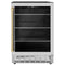 Autograph Edition 24 In. Monument 154 Can Beverage Fridge In Stainless Steel With Champagne Bronze Accents