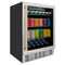 Autograph Edition 24 In. Monument 154 Can Beverage Fridge In Stainless Steel With Champagne Bronze Accents