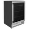 Autograph Edition 24 In. Monument 154 Can Beverage Fridge In Stainless Steel With Matte Black Accents