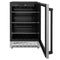 Autograph Edition 24 In. Monument 154 Can Beverage Fridge In Stainless Steel With Matte Black Accents