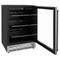 Autograph Edition 24 In. Monument 154 Can Beverage Fridge In Stainless Steel With Matte Black Accents