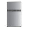 Impecca 3.1 Cu. Ft. Compact Double Door Refrigerator, Stainless Look