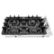 30 In. Gas Cooktop With 4 Burners And Black Porcelain Top