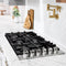 36 In. Gas Cooktop With 6 Burners And Black Porcelain Top