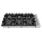 36 In. Gas Cooktop With 6 Burners And Black Porcelain Top