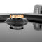30 In. Gas Cooktop With 4 Brass Burners And Black Porcelain Top