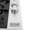 30 In. Gas Cooktop With 4 Brass Burners And Black Porcelain Top