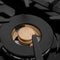 36 In. Gas Cooktop With 6 Brass Burners And Black Porcelain Top
