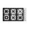 36 In. Gas Cooktop With 6 Brass Burners