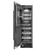 24 In. 12.4 Cu. Ft. Column Freezer In Black Stainless Steel With Graphite Gray Interior