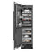 24 In. 12.4 Cu. Ft. Column Freezer In Black Stainless Steel With Graphite Gray Interior