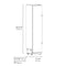 18 In. 8.6 Cu. Ft. Left Hinge Column Freezer In Black Stainless Steel With Graphite Gray Interior