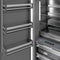 18 In. 8.6 Cu. Ft. Left Hinge Column Freezer In Satin Stainless Steel With Graphite Gray Interior