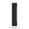 Autograph Edition 18 In. 8.6 Cu. Ft. Left Hinge Column Freezer In Black Stainless Steel With Graphite Gray Interior And Champagne Bronze Accents