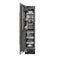 Autograph Edition 18 In. 8.6 Cu. Ft. Left Hinge Column Freezer In Black Stainless Steel With Graphite Gray Interior And Champagne Bronze Accents