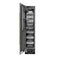 Autograph Edition 18 In. 8.6 Cu. Ft. Left Hinge Column Freezer In Black Stainless Steel With Graphite Gray Interior And Polished Gold Accents