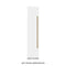Autograph Edition 18 In. 8.6 Cu. Ft. Left Hinge Column Freezer In White Matte With Graphite Gray Interior And Champagne Bronze Accents