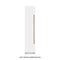 Autograph Edition 18 In. 8.6 Cu. Ft. Left Hinge Column Freezer In White Matte With Graphite Gray Interior And Polished Gold Accents