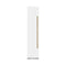 Autograph Edition 18 In. 8.6 Cu. Ft. Left Hinge Column Freezer In White Matte With Graphite Gray Interior And Polished Gold Accents