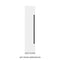 Autograph Edition 18 In. 8.6 Cu. Ft. Left Hinge Column Freezer In White Matte With Graphite Gray Interior And Matte Black Accents