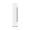 Autograph Edition 18 In. 8.6 Cu. Ft. Left Hinge Column Freezer In White Matte With Graphite Gray Interior And Matte Black Accents
