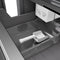 Autograph Edition 18 In. 8.6 Cu. Ft. Right Hinge Column Freezer In Stainless Steel With Graphite Gray Interior And Matte Black Accents