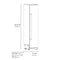 Autograph Edition 18 In. 8.6 Cu. Ft. Right Hinge Column Freezer In Satin Stainless Steel With Graphite Gray Interior And Champagne Bronze Accents