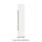 Autograph Edition 18 In. 8.6 Cu. Ft. Right Hinge Column Freezer In White Matte With Graphite Gray Interior And Champagne Bronze Accents