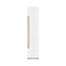 Autograph Edition 18 In. 8.6 Cu. Ft. Right Hinge Column Freezer In White Matte With Graphite Gray Interior And Champagne Bronze Accents