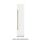Autograph Edition 18 In. 8.6 Cu. Ft. Right Hinge Column Freezer In White Matte With Graphite Gray Interior And Polished Gold Accents